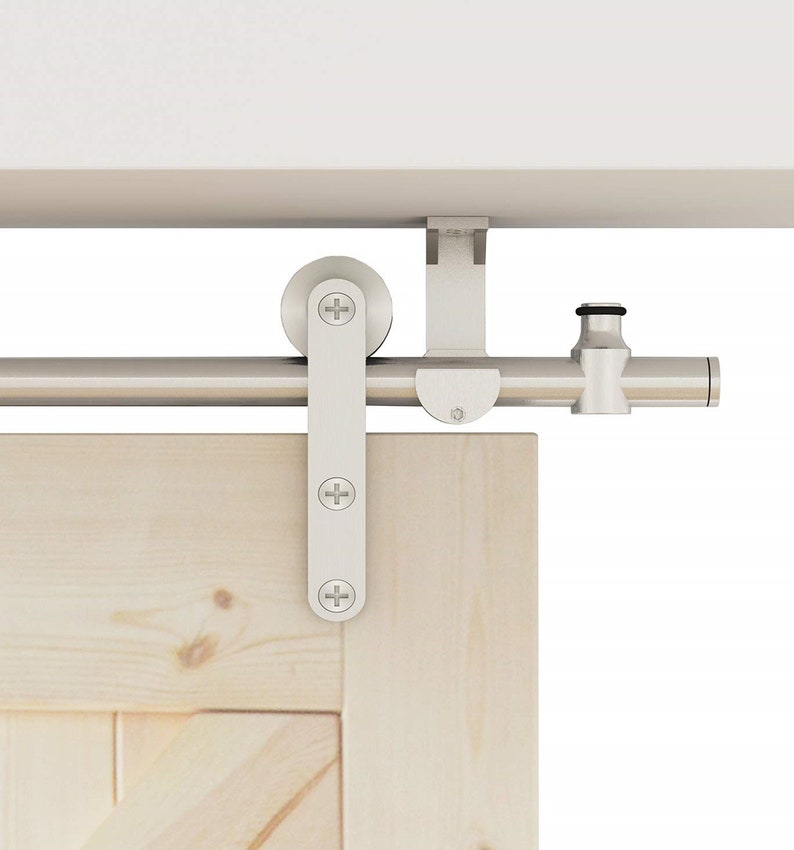 Diyhd Ceiling Mount Sliding Barn Door Hardware Stainless Steel Etsy