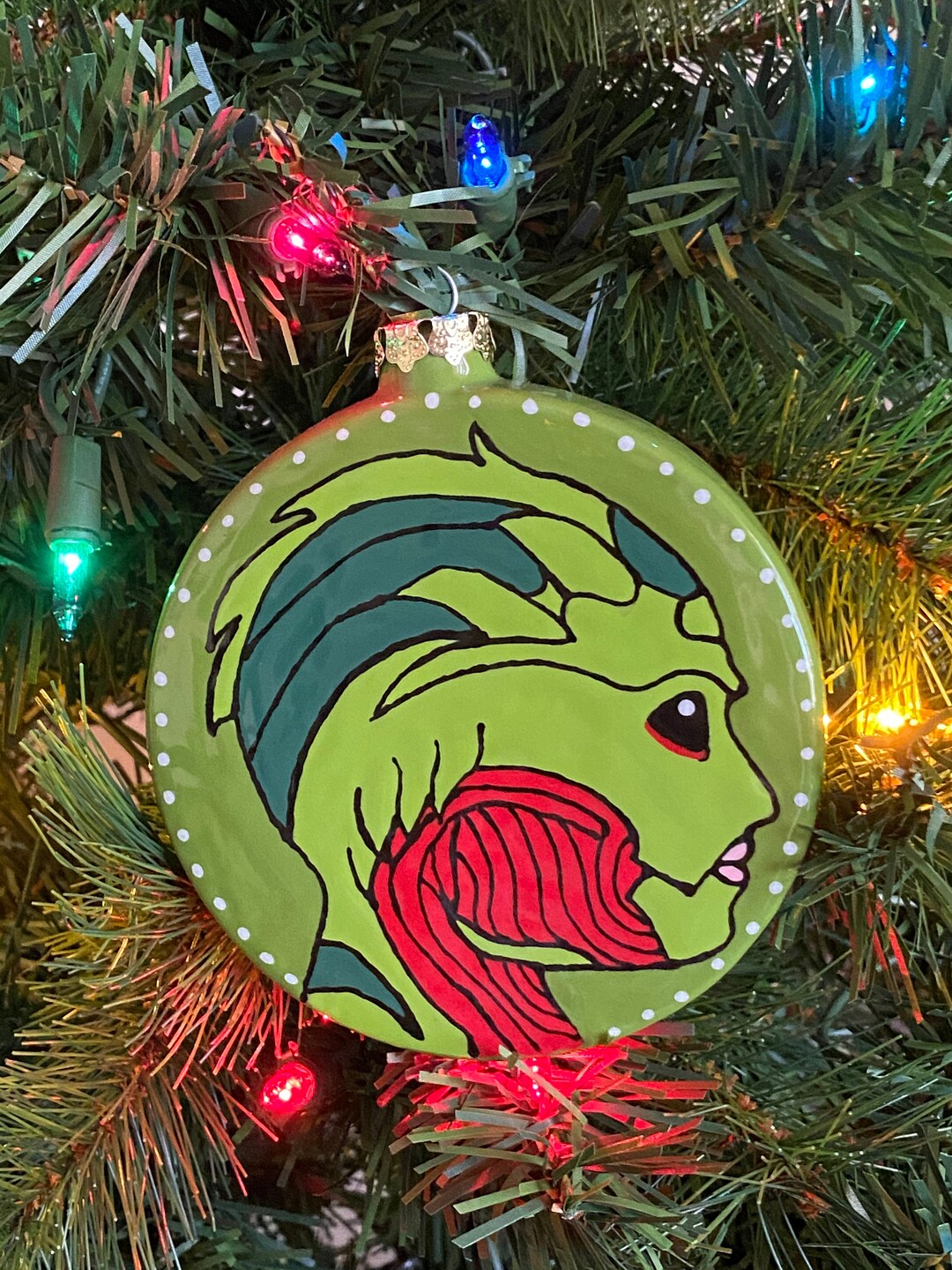 Thane Krios Handpainted Ceramic Ornament Etsy