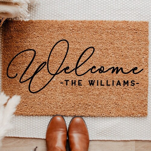 Personalised Family Name Mat Doormat Wedding Gift Etsy UK