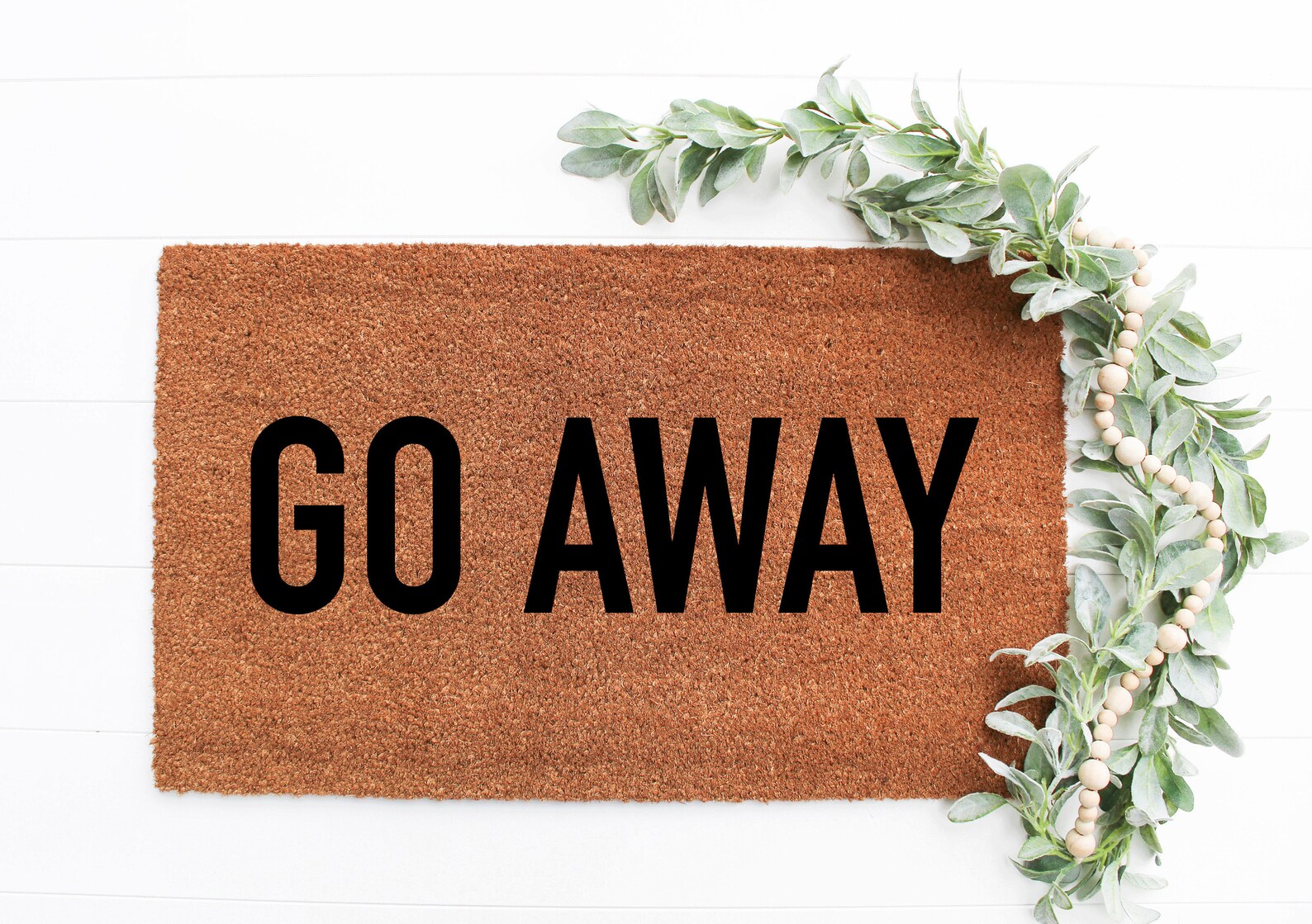 Go Away Doormat Funny Door Mat Unique Gift Cute Rug Etsy