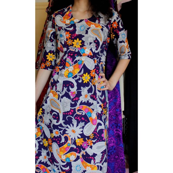 Vintage 1960s psychedelic dress