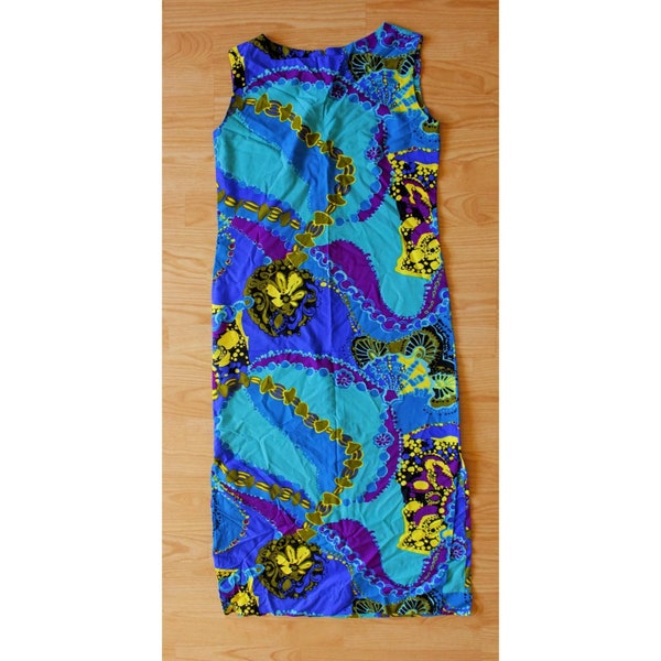 1960s psychedelic maxi dress