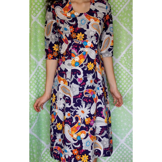 Vintage 1960s psychedelic dress