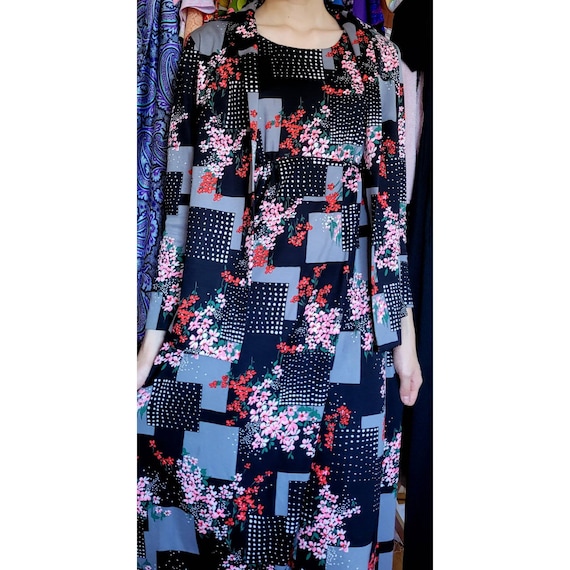 1960s two piece dress & cardigan set