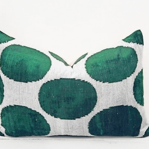Velvet Ikat Silk Pillow, Velvet Cushion Pillow, Handmade Velvet Pillow Cover, Sofa Decor Pillow, Decorative Velvet Pillow, Livingroom Pillow
