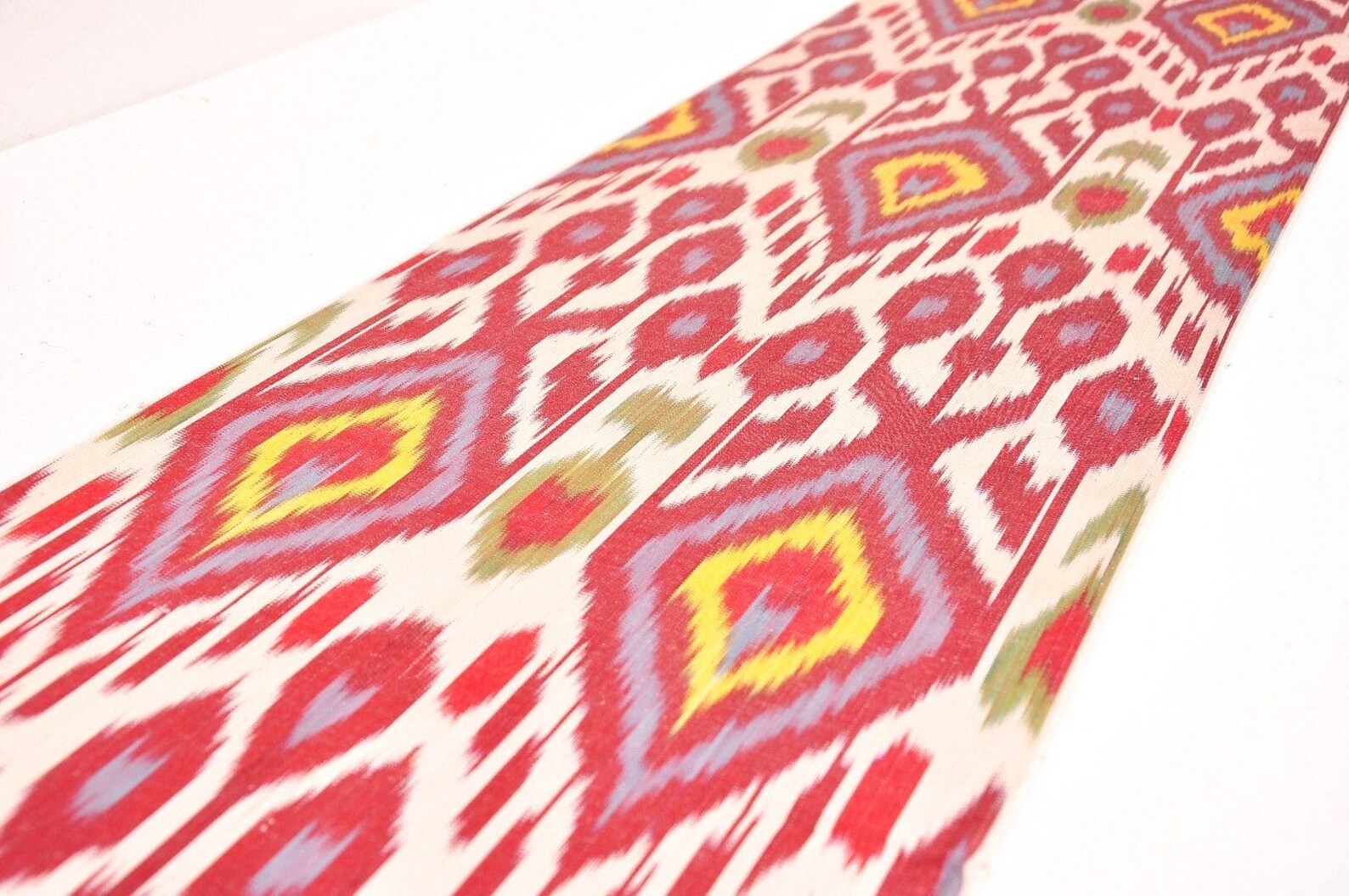 Red Ikat Fabric Silk Ikat Fabric Handmade Ikat Fabric - Etsy