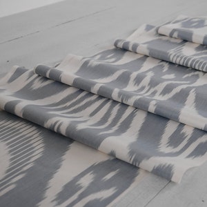 Grey ikat fabric, ikat upholstery fabric, ikat pattern, ikat fabric uzbekistan, ikat fabric online, ikat fabric, uzbek ikat fabric, clothing