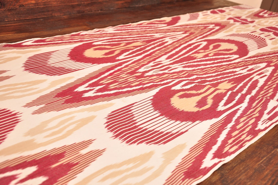 65 Cm Wide Ikat Fabric Sale Organic Cotton Fabric Online Etsy