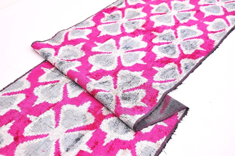 Velvet Ikat Fabric Hot Pink Velvet Designer Fabric Richloom Handmade Fabric Velvet Upholstery Fabric Velvet Fabric Handwoven Ikat Fabric Fabric Craft Supplies Tools Kientructhanhdat Com