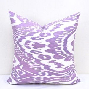 15x15 Plum ikat pillow, Ikat cushion, Accent decorative pillow, Handmade pillow, Throw pillow, Sofa pillow, Pillow case, Homedecor pillow