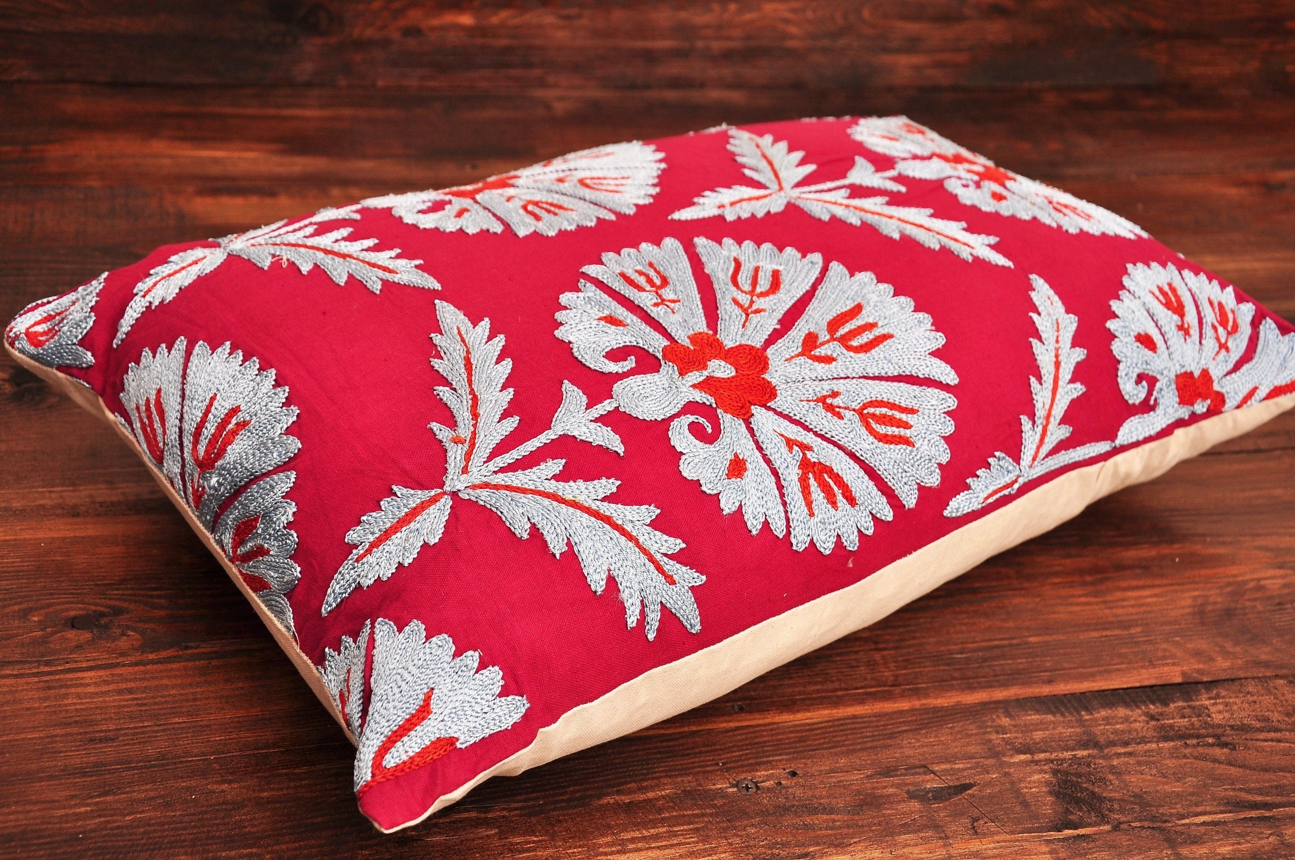 Red Blue Accent Pillow Red Blue Throw Pillow Decorative Etsy