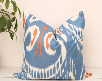 Royal Blue Pillow, Blue Pillow Cover, Shabby Chic Accent, Blue Pillowcase, Throw Pillow Cover, 16x16, 18x18, 20x20 Decorative Cushion Online