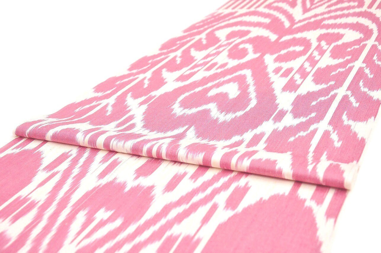 Pink ikat fabric cotton ikat fabric by the yard upholstery Etsy