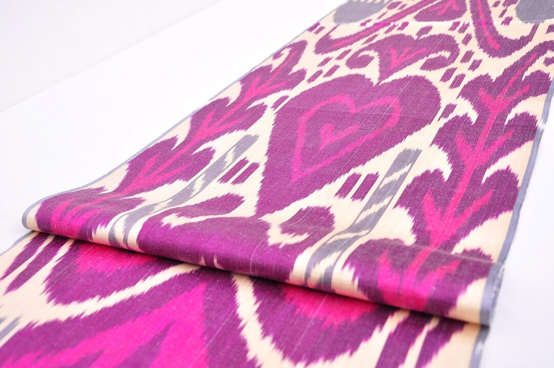 Purple Triangle Ikat Mix Print Top main image 1
