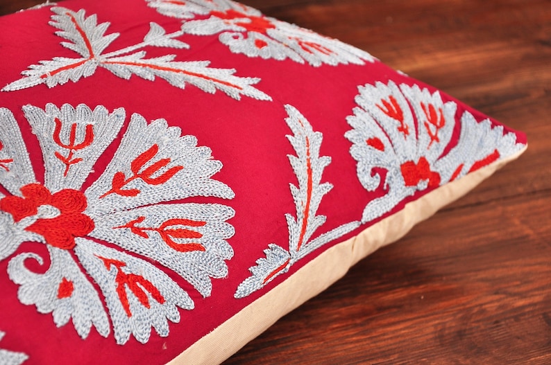 Red Blue Accent Pillow Red Blue Throw Pillow Decorative Etsy