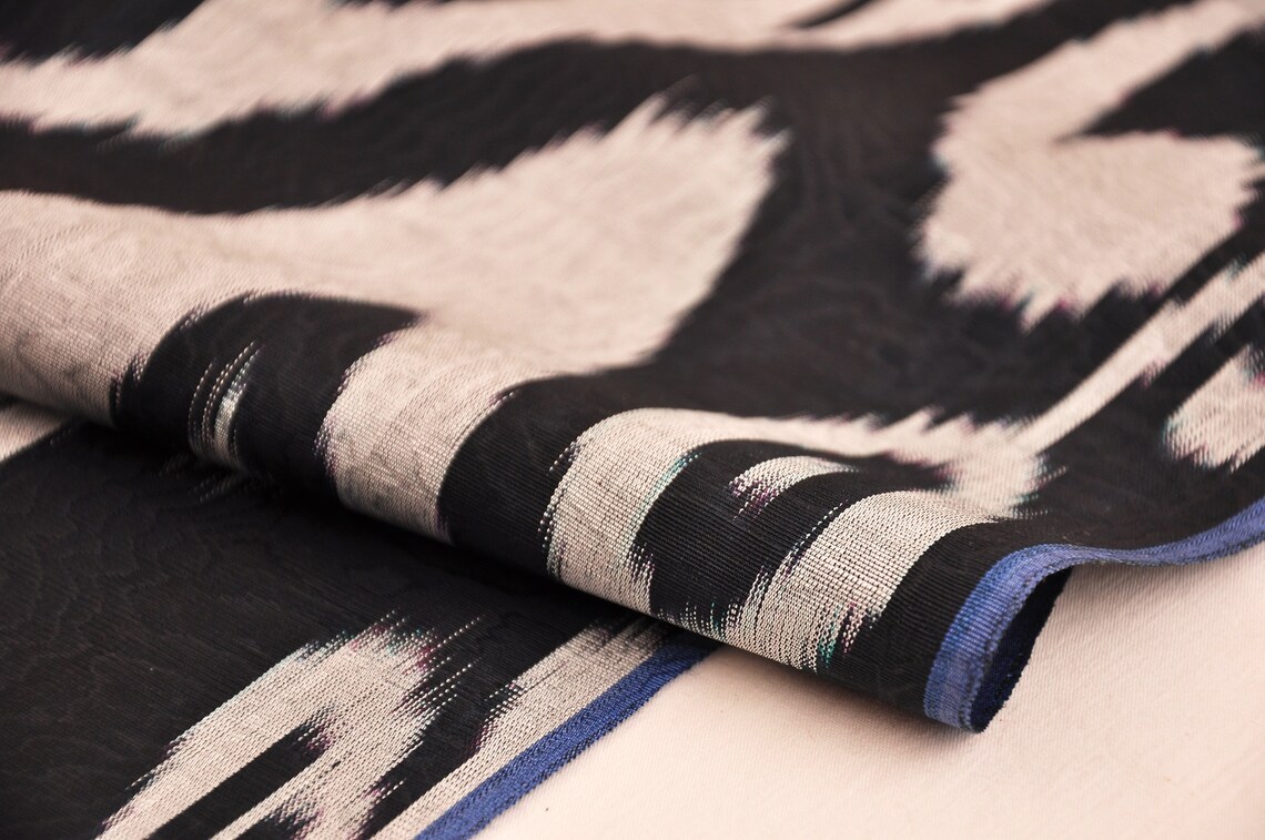 Black ikat fabric joann fabrics High quality ikat fabric Etsy