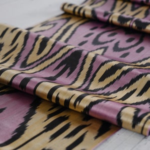 Sateen Ikat Pattern, One sided Ikat Print, Ikat Woven Fabric, Ikat Material, Ikat Fabric, Ikat Design, Ikat Upholstery Fabric, Sateen Fabric