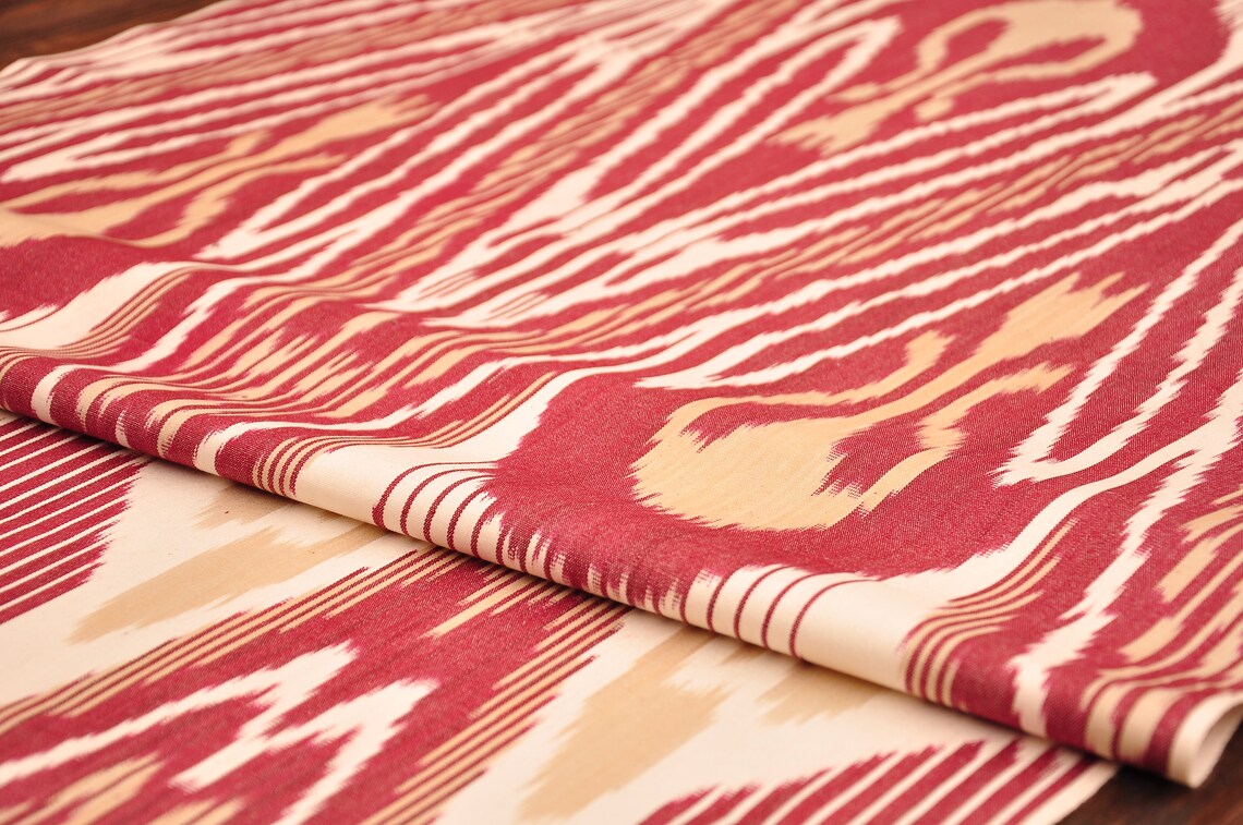 65 Cm Wide Ikat Fabric Sale Organic Cotton Fabric Online Etsy
