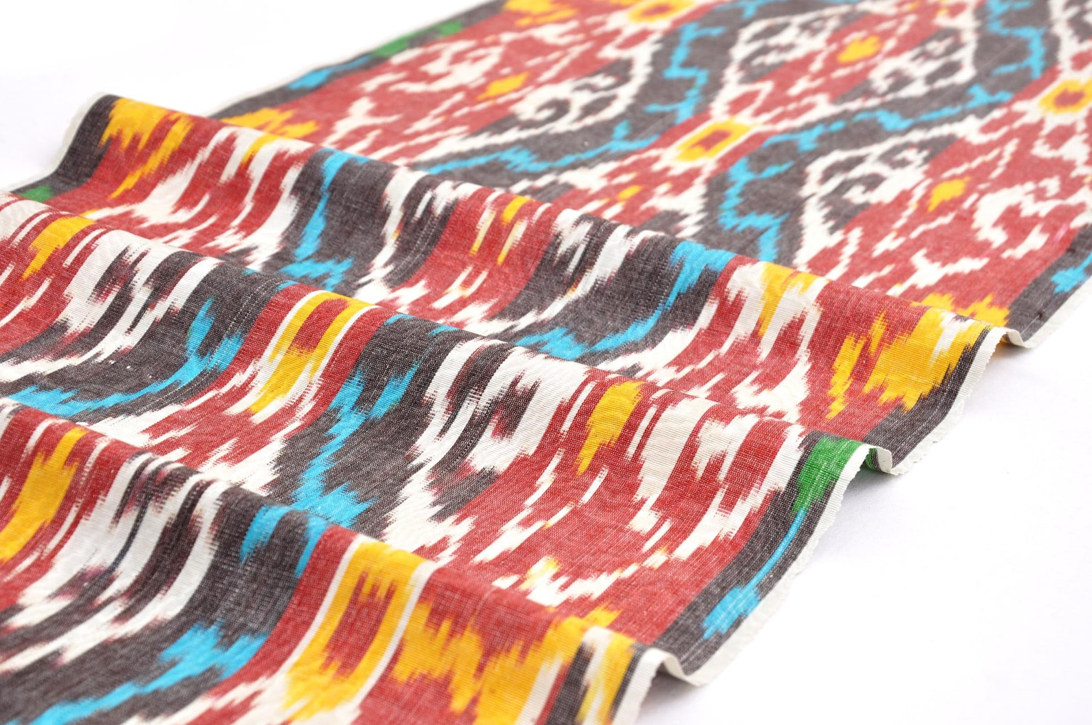 Multi Color Ikat Fabric by the Yard Ikat Upholstery Fabric Etsy