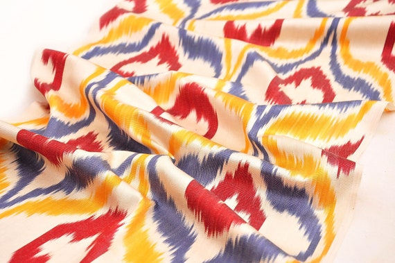 Ikat Women s Clothing Fabric High Quality Dress Fabric Silk Ikat Pattern Fabric for Sale Ikat Kurta Fabric Handwoven Silk Cotton Fabric Ikat Etsy UK