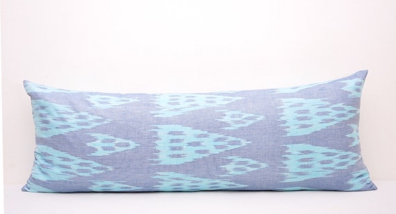 Royal Blue Long Body Pillow Cotton Body Pillow Covers Long Etsy