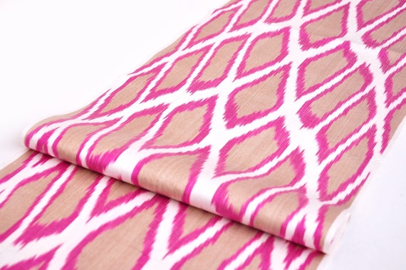 Ikat Pillow Pink White Ikat Ikat Upholstery Fabric Gray ikat Silk Ikat Fabric Hand Woven Fabric Ikat Fabric By The Yard Silk Fabric