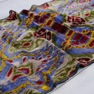 Upholstery Velvet Fabric, Top Sale Velvet Fabric, Velvet Ikat Fabric, Handmade Velvet Fabric, Handwoven Silk Velvet Fabric, Velvet Textile