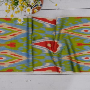 Green Ikat Fabric, Ikat Pattern, Ikat Print Handmade, Ikat Material, Ikat Fabric, Ikat Design, Upholstery Fabric, Green Fabric By The Meters