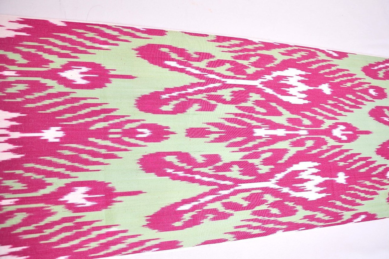 Hot Pink Ikat Fabric Handloom Fabric Cotton Ikat Fabric by Etsy