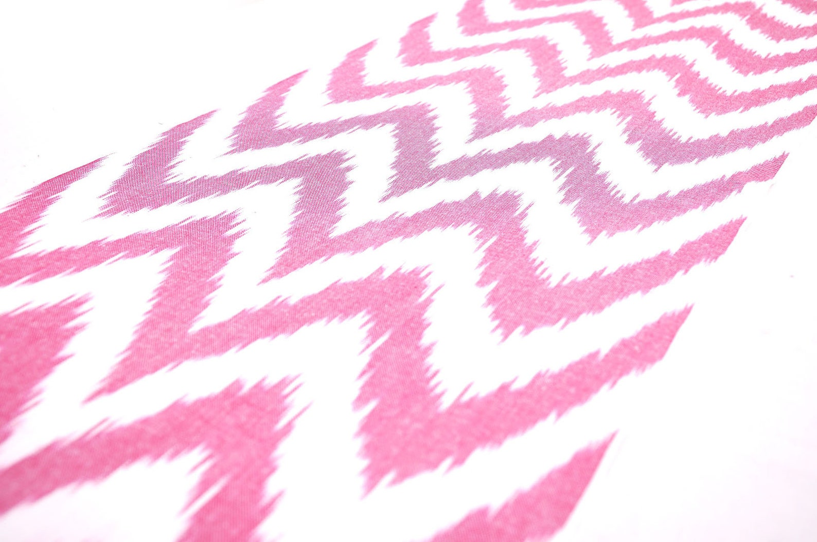 Pink Chevron Ikat Fabric Cotton Ikat Fabric by the Yard Etsy UK