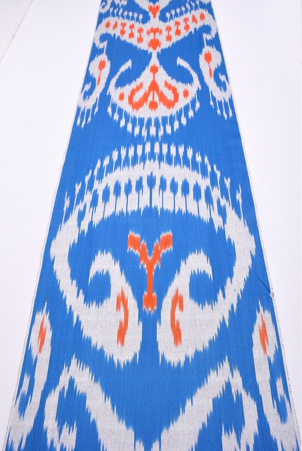 Royal blue ikat fabric cotton ikat fabric by the yard Etsy