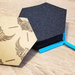 Naklejka Hexagon Grip Tape na deskorolkę Longboard Elektryczna deskorolka Evolve Scooter Onewheel Esk8 Jessup zdjęcie 2
