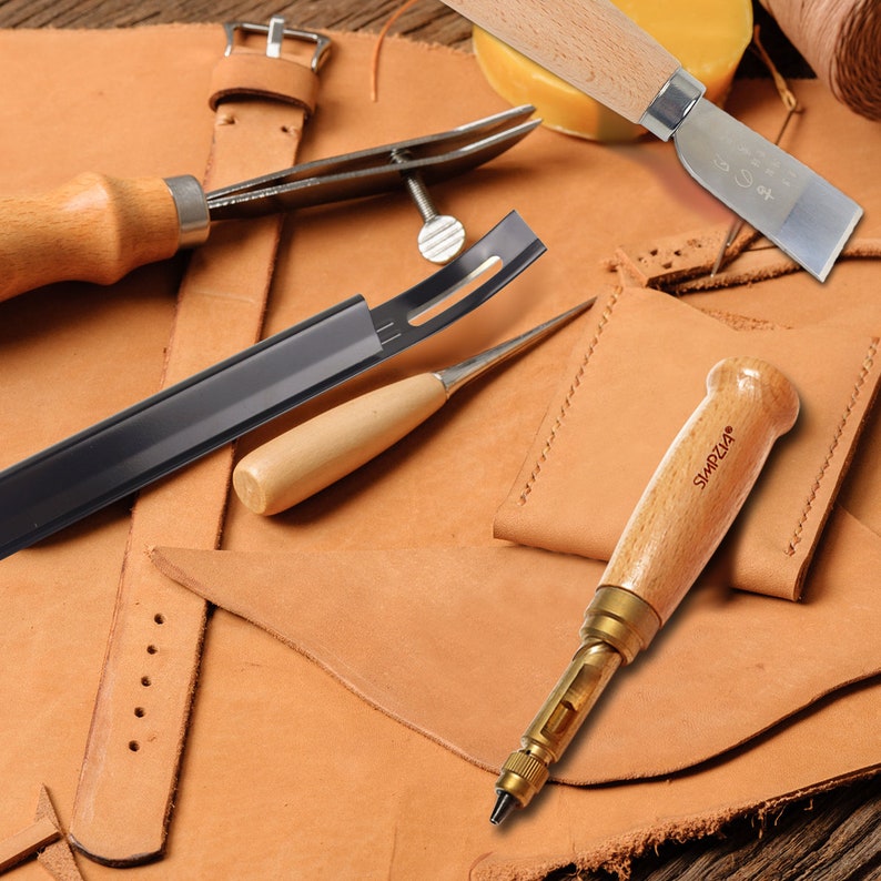 SIMPZIA 25 Pieces Leather Sewing Tools Kit Leather Craft DIY | Etsy