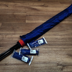 Worship Flag Bag 43&quot;x 6&quot; - Blue Checked Design