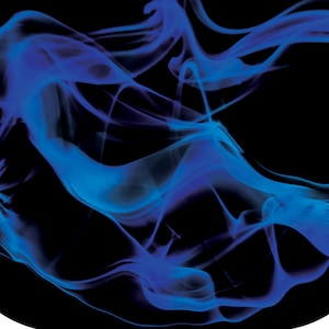 Holy Fire Blue - Worship Flags - Silk Printed Quill Wing Flags WXL-Quill (64&quot;x48&quot;) - Pre-Order