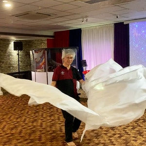 Angel Wings Silk Praise and Worship Flag WXXLL and WXL - QUILL