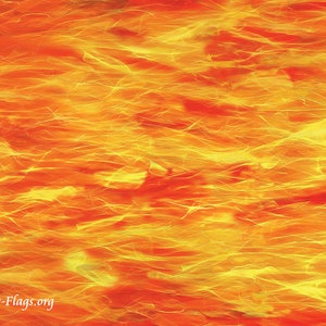 Roaring Fire - Printed Harbotai Silk Flag