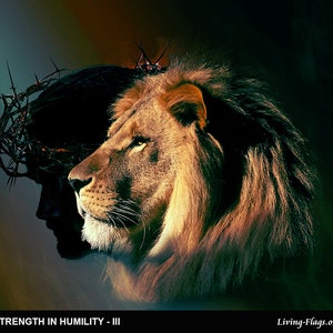 Cloth In Humility -iii  Silk Printed Worship Flags (ll-size)