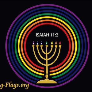 Seven Spirit Of God - Silk Printed Worship Flags