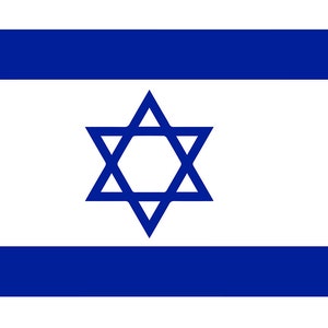 FLAG OF ISREAL - Silk Printed Worship Flags