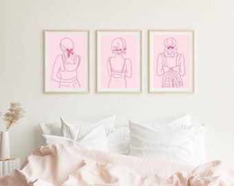 Spinal Fusion Warrior's Scars Pink Print DRUCKBARE Datei (Skoliose-Chirurgie-Bewusstsein, gebogen, nicht gebrochen, Titan-Wirbelsäule, Line-Art-Dekor-Geschenk)