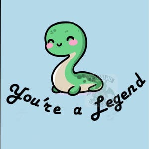 Arquivo digital para download cryptid lochness monster/cartão de Natal Nerdy Greetings Card Mythos/em branco dentro/cartão de aniversário