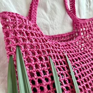 Crochet Raffia Bag, Shoulder Simple Woven Tote, Vacation Beach Tote Bag, Natural Summer Large Straw Bag, Top Handle Lightweight Tote