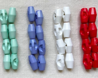 10x Baby Toggles, Various Colours, Toggle Buttons, Knitting, Crochet, Dressmaking, Sewing Supply