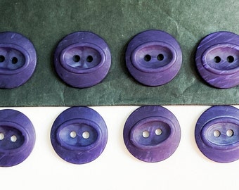 10x 19mm Purple Buttons, For Sewing, Dressmaking, Yarn Creations & Craft