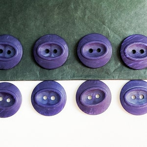 10x 19mm Purple Buttons, For Sewing, Dressmaking, Yarn Creations & Craft image 1