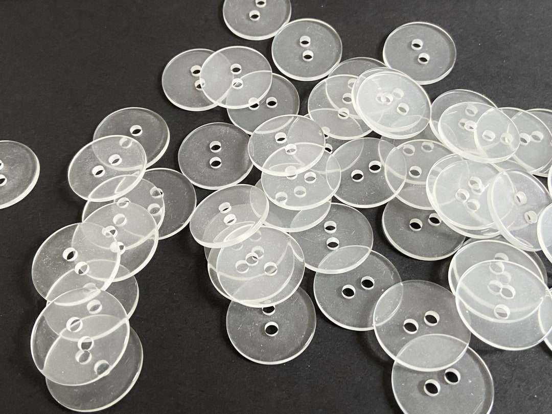 10x 15mm or 20mm Clear Duvet Buttons, Sewing Supply, Utility Buttons - Etsy