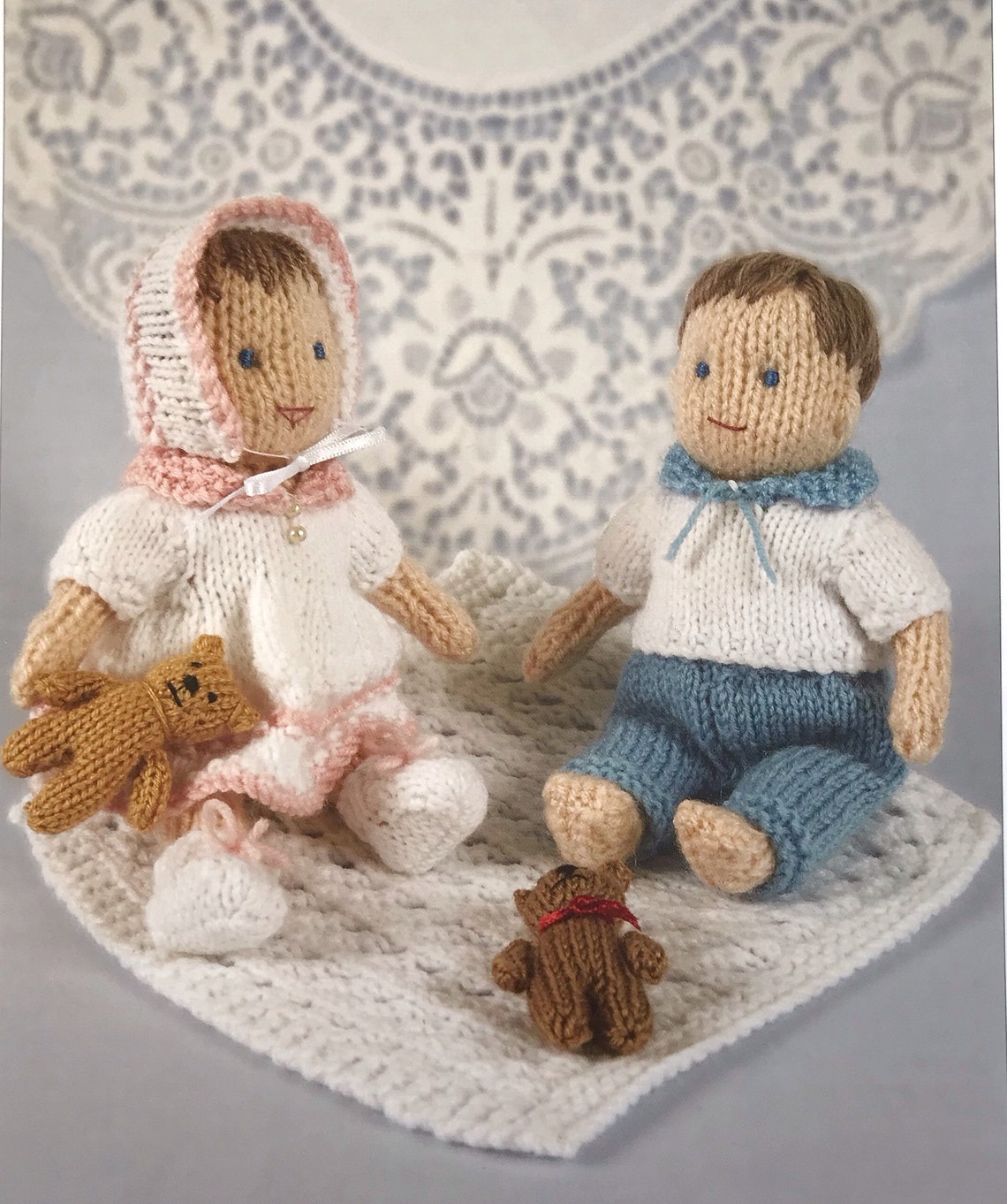 Baby Boy & Girl Accessories and Mini Teddy Knitting Pattern Etsy