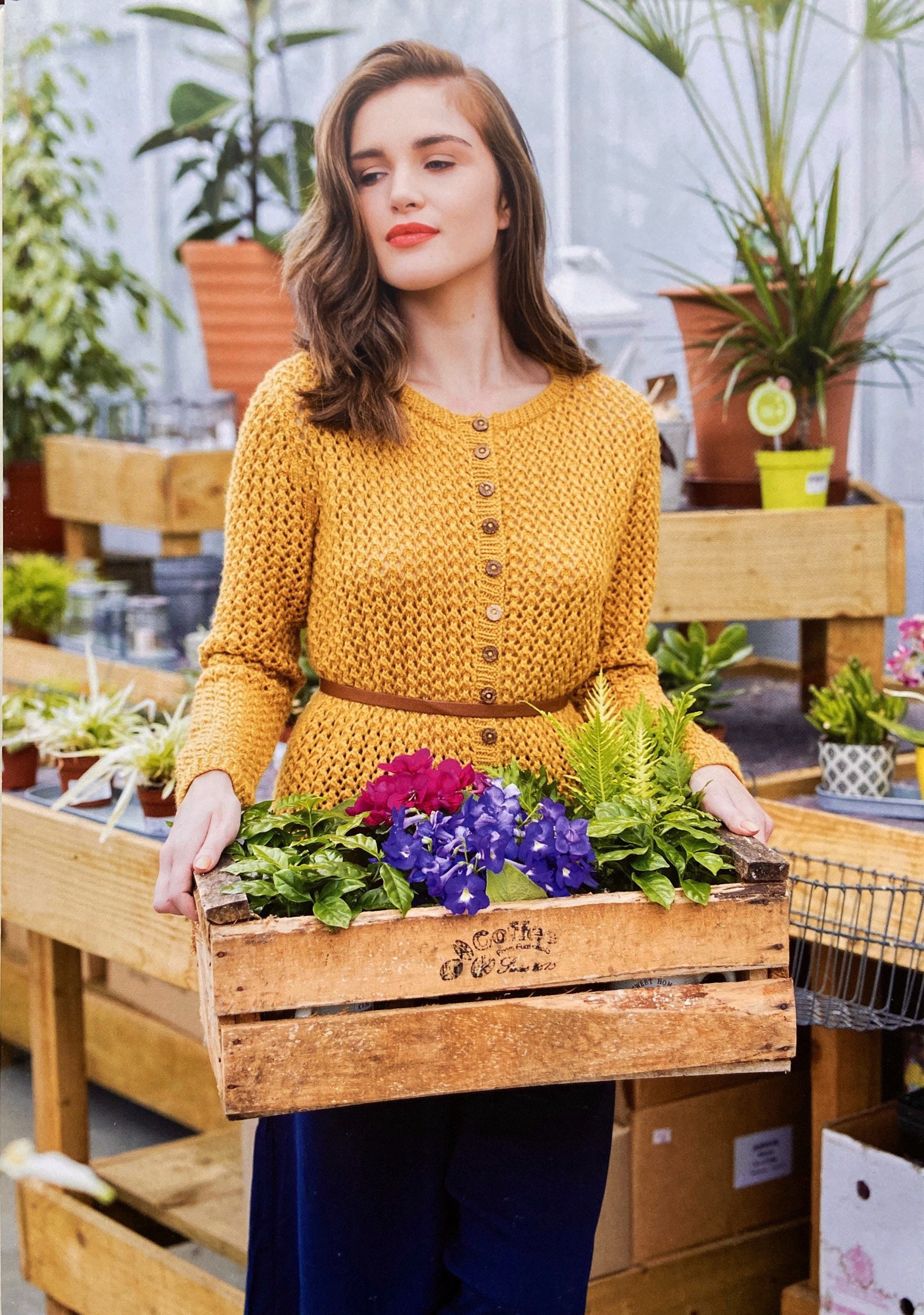 Freesia Lace Cardigan Knitting Pattern 