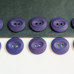 10x 19mm Purple Buttons, For Sewing, Dressmaking, Yarn Creations & Craft image 3